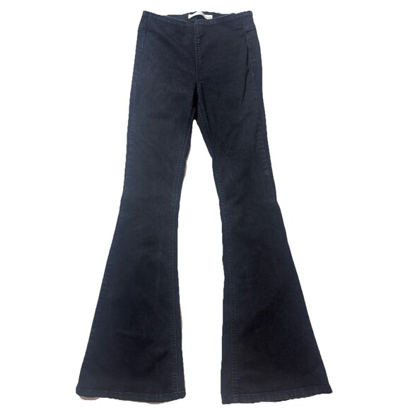 Anthropologie Denim - Anthropology Ella Moss Pull On Flare Jeans Black Size 25 Stretch Hippie Boho
